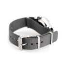 Seiko 5 Sports Automatic Grey Dial Grey Nylon Strap Watch for Men - SRPE61K1